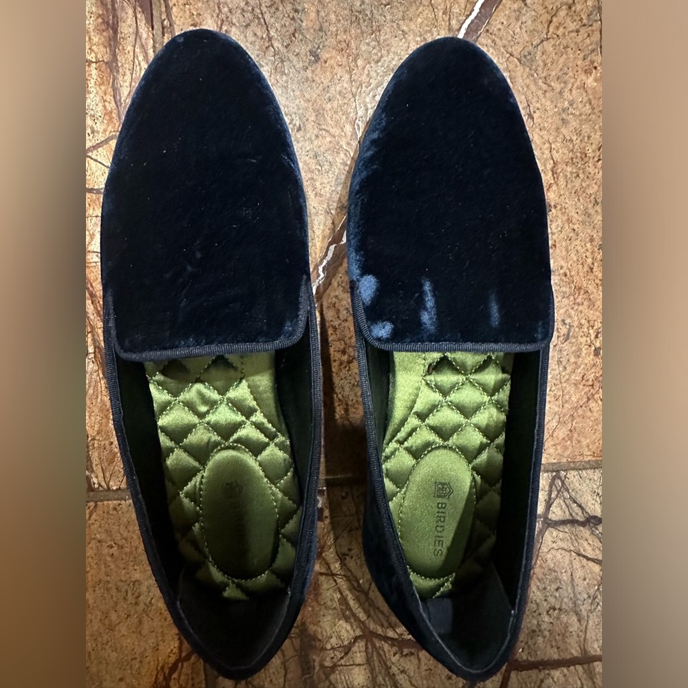 Blue velvet birdies - worn a few times - rich color - Picture 2 of 2
